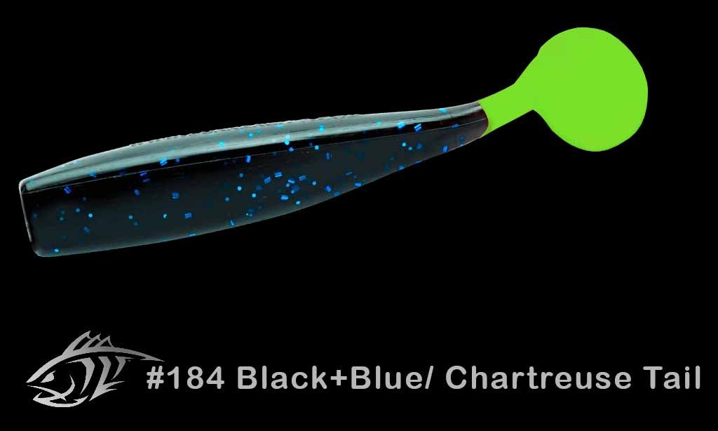 184 Black Blue Chart Tail